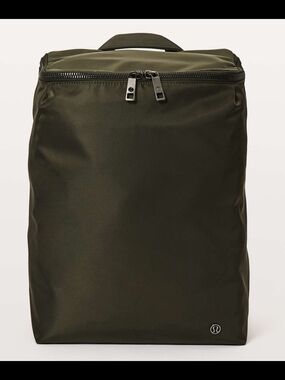 lululemon athletica Olive Green Zip-Top Backpack